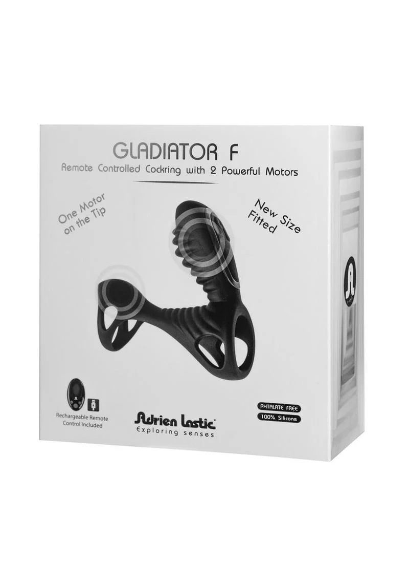 Gladiator F Rechargeable Silicone Couples Cock Ring - Image 2