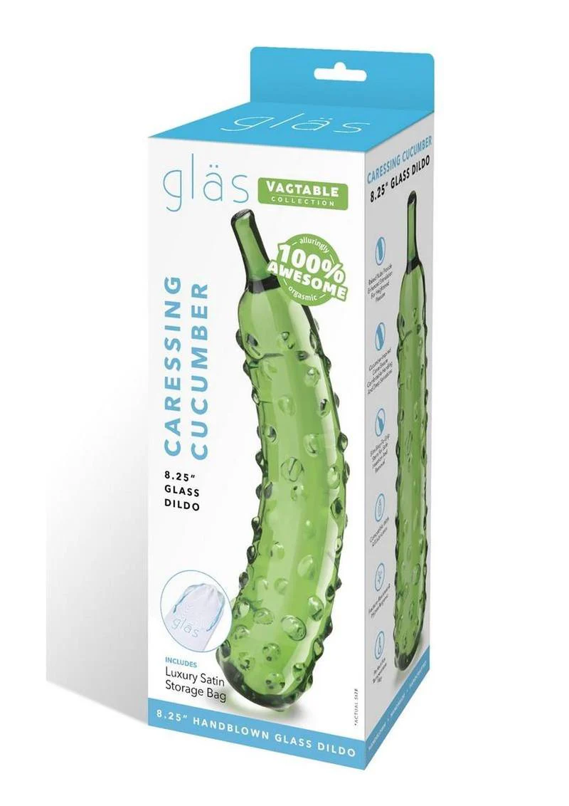 Glas Caressing Cucumber Glass Dildo - Image 2
