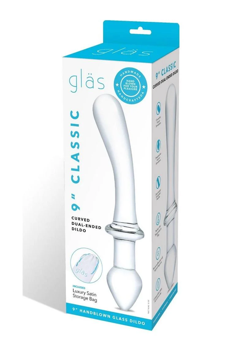 Glas Classic Curved Dual-Ended Dildo - Image 2