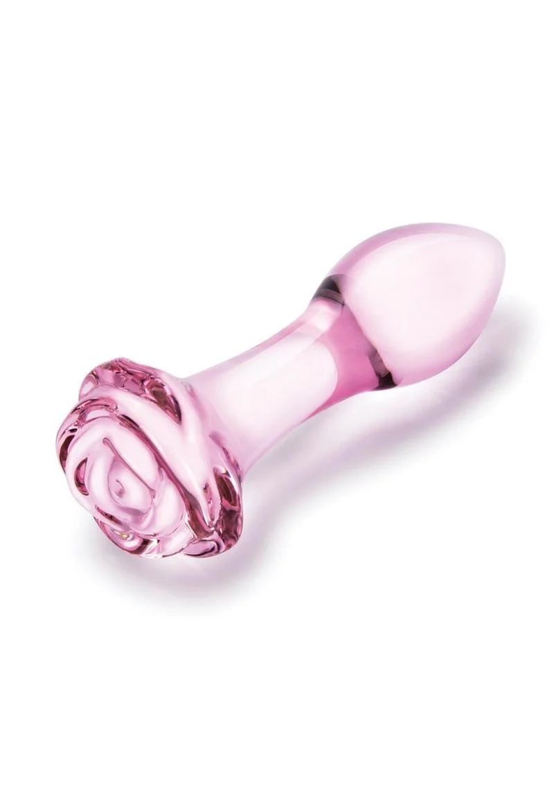 Glas Rosebud Butt Plug - Image 3