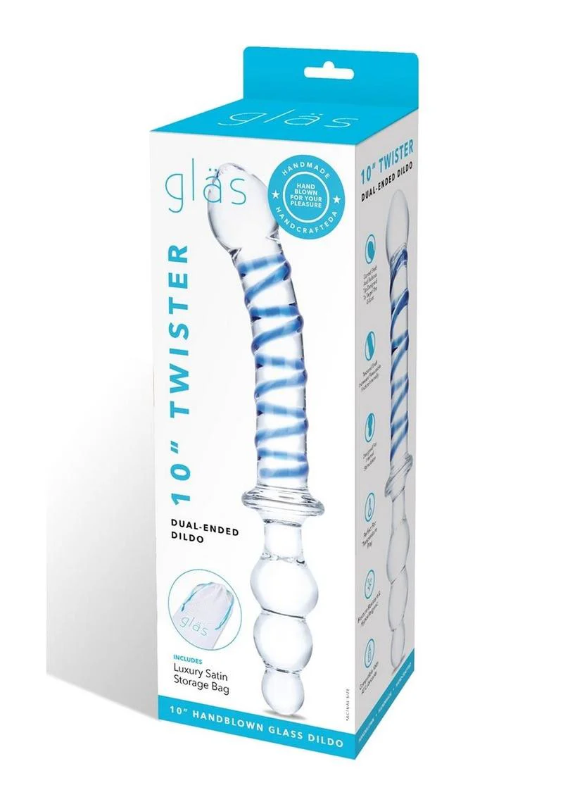 Glas Twisted Dual-Ended Dildo - Image 2