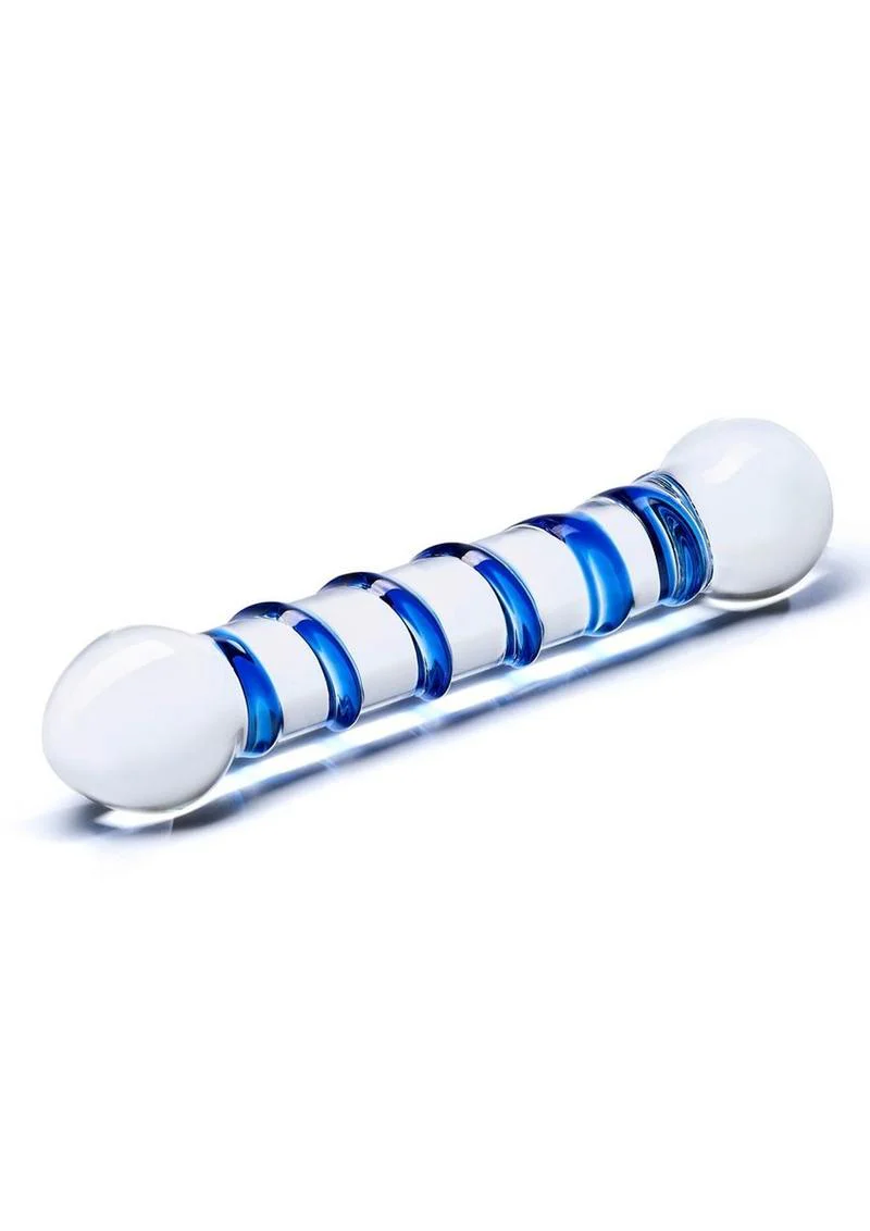 Glass Spiral Glass Textured Dildo - Image 3