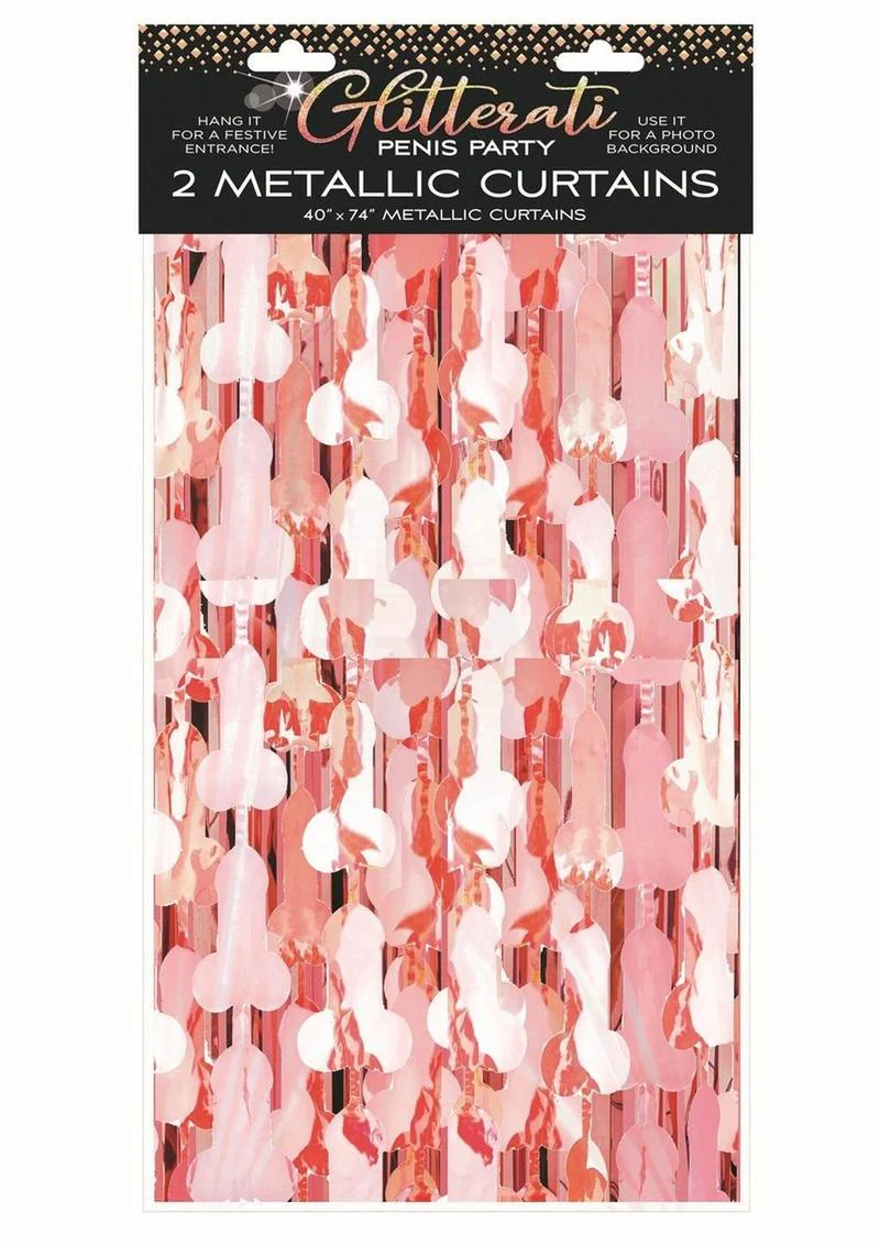 Glitterati Penis Foil Curtains - Image 2