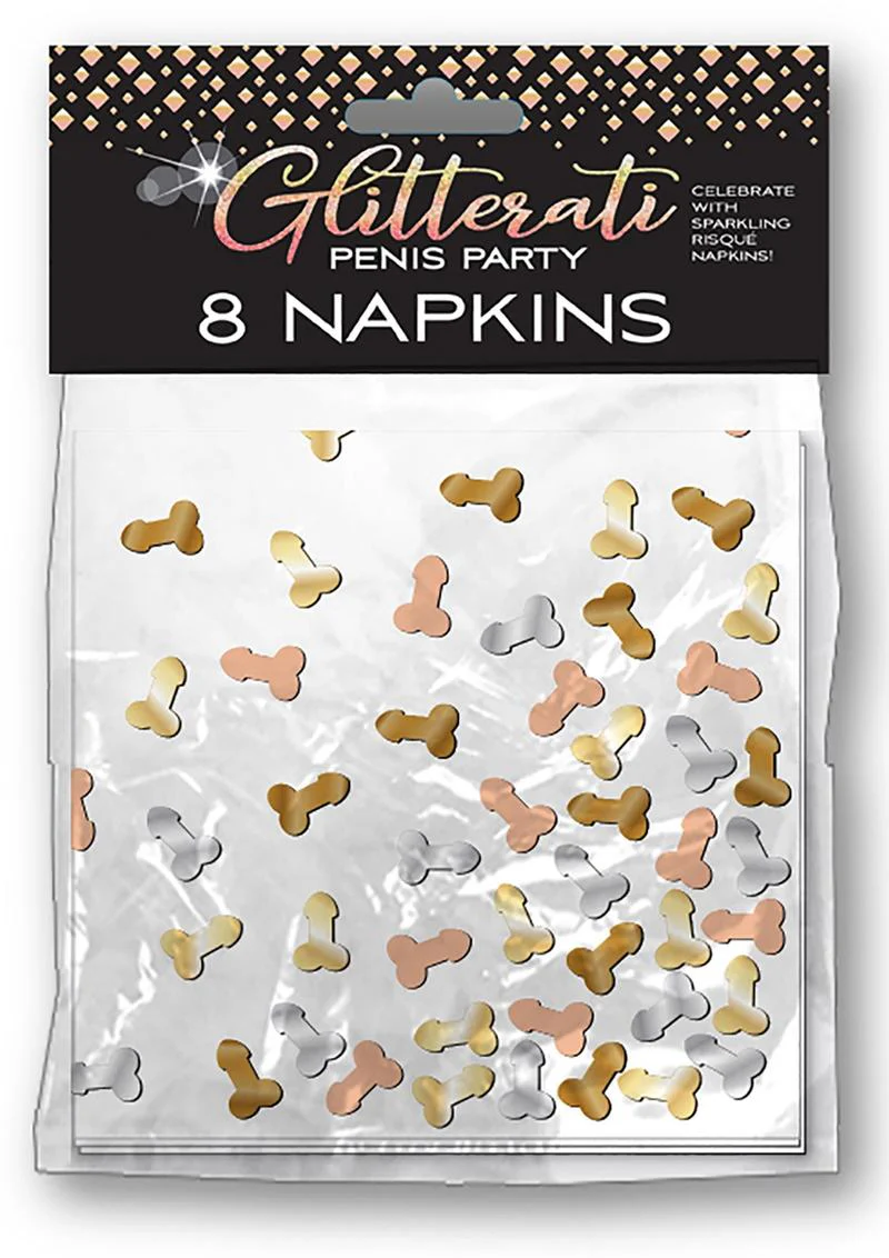 Glitterati Penis Party Napkins - Image 2