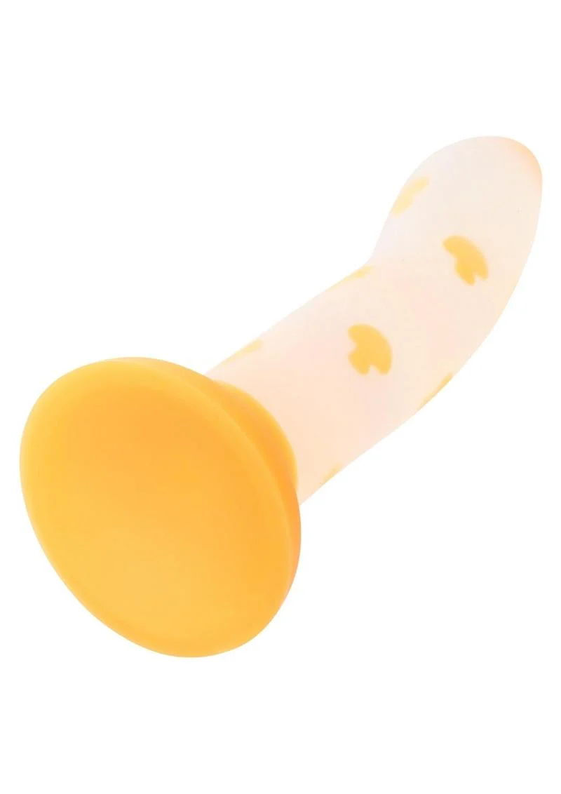 Glow Stick Mushroom Silicone Glow In The Dark Dildo with Suction Base - Image 3