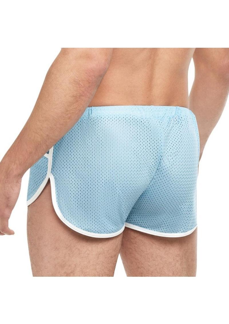 Goal Line Side Split Mesh Booty Shorts - Image 14