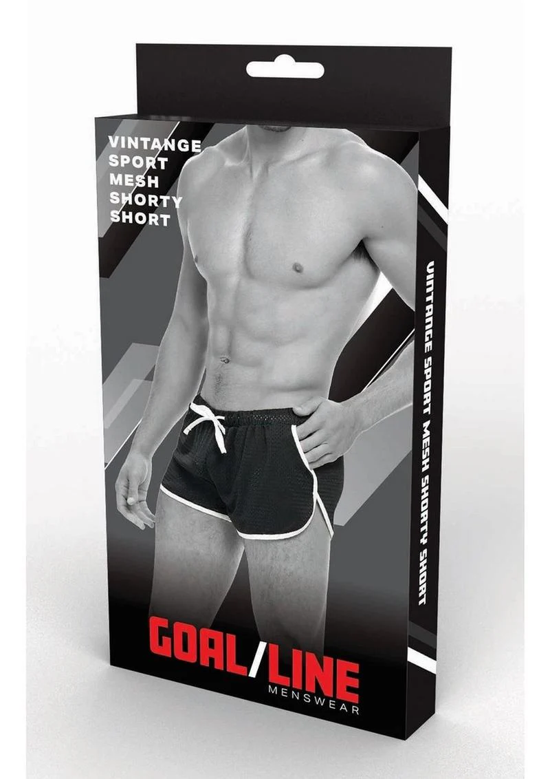 Goal Line Side Split Mesh Booty Shorts - Image 17