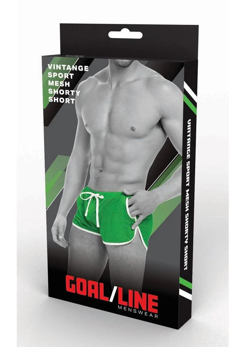 Goal Line Side Split Mesh Booty Shorts - Image 21