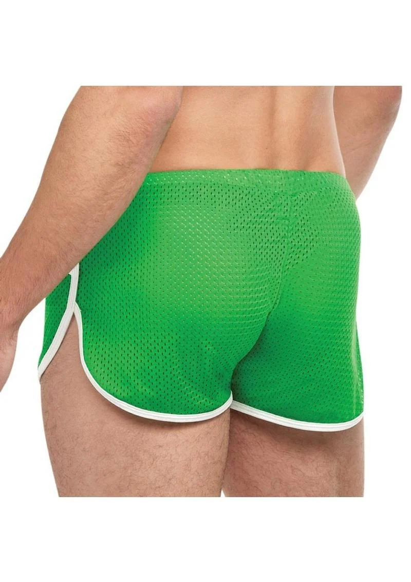 Goal Line Side Split Mesh Booty Shorts - Image 22