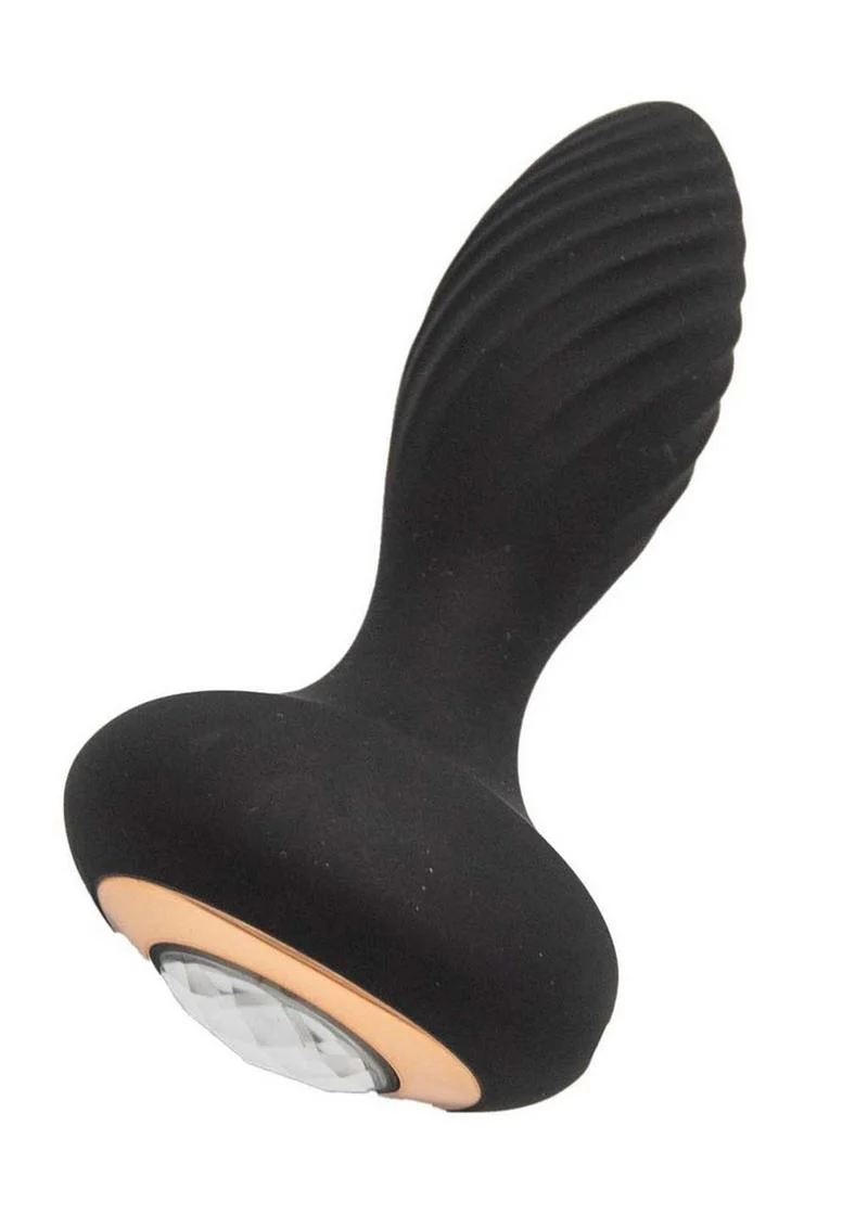 Goddess Diamond Vibrating Rechargeable Silicone Plug - Image 3
