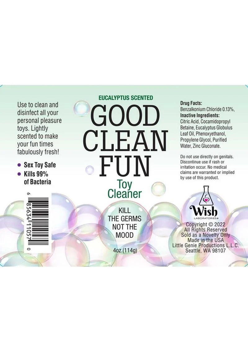 Good Clean Fun Toy Cleaning Spray Eucalyptus - Image 2