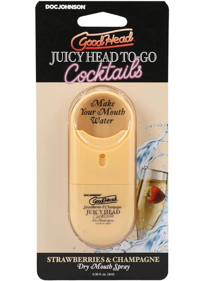 Goodhead Juicy Head Cocktails Dry Mouth Spray To-Go Strawberries and Champagne - Image 2