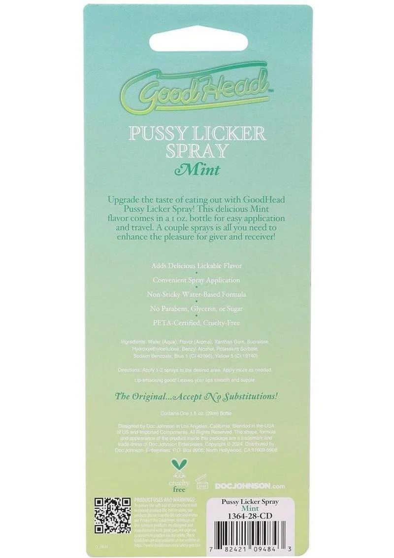 Goodhead Pussy Licker Spray - Mint - Image 4
