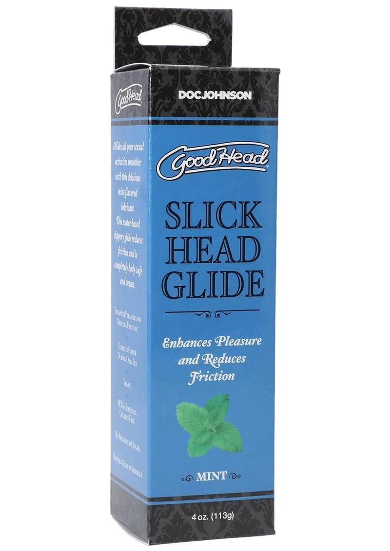 Goodhead Slick Head Glide Water Based Flavored Lubricant Mint - Image 2