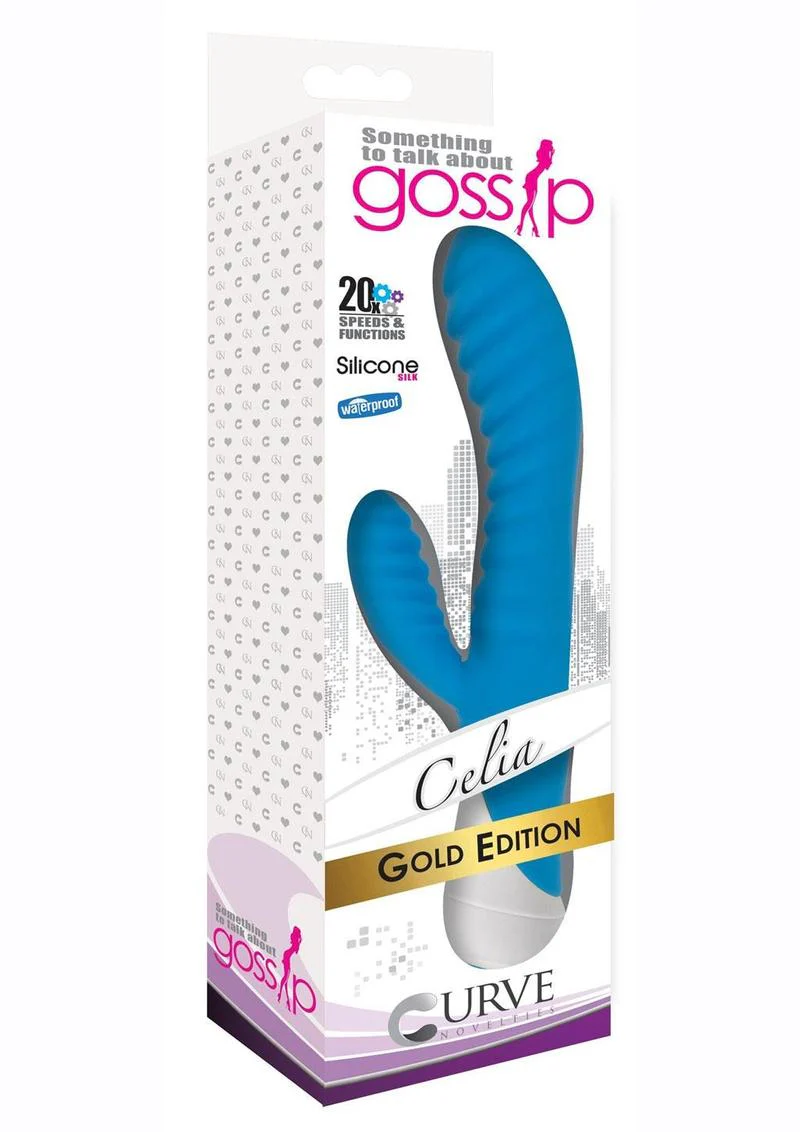 Gossip Celia 20x Ribbed Silicone Rabbit Vibrator - Image 4