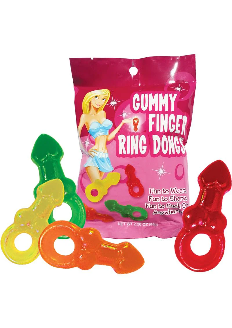 Gummy Finger Ring Dongs