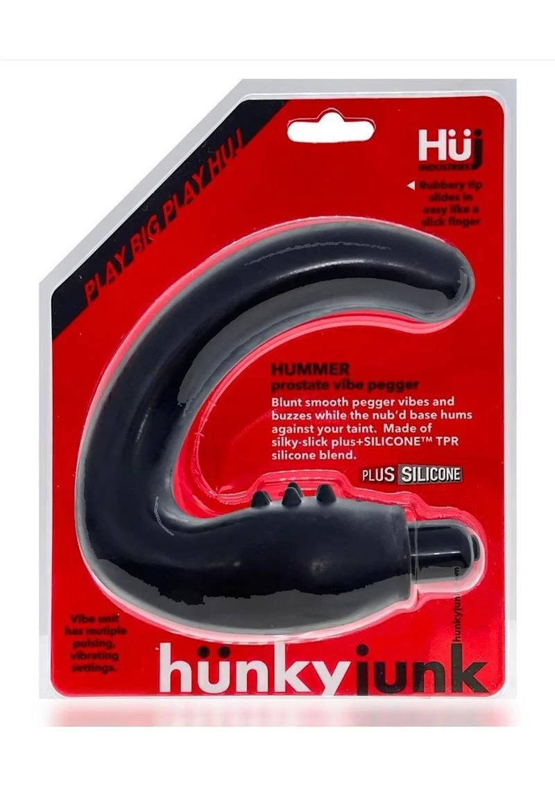 Hunkyjunk Hummer Silicone Vibrating Prostate Pegger - Tar - Image 2