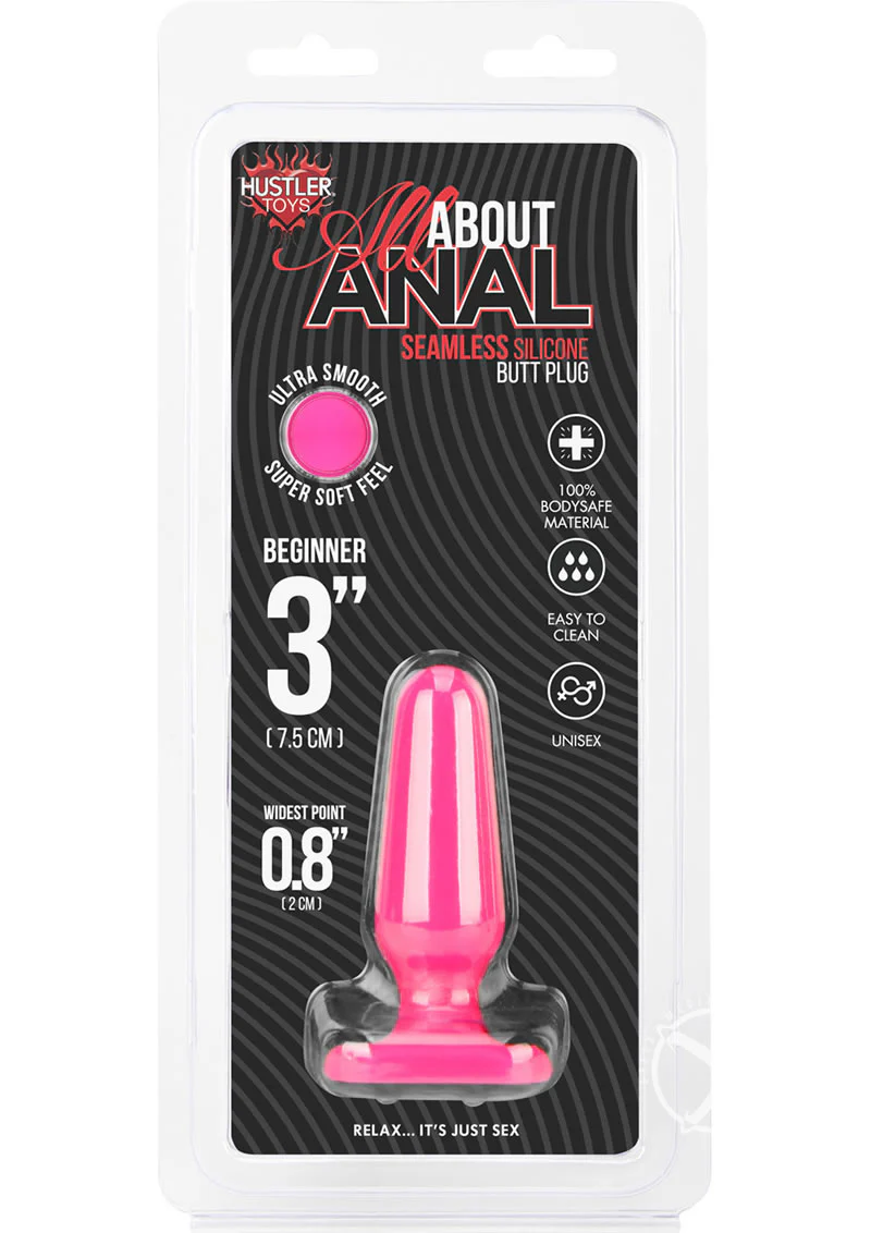 Hustler All About Anal Seamless Silicone Butt Plug - Image 2