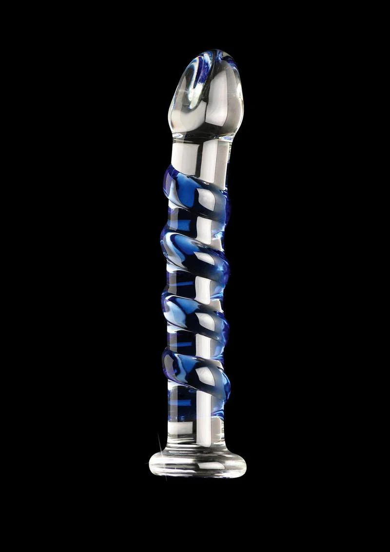 Icicles No. 5 Textured Glass Dildo - Image 2