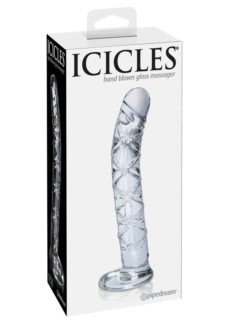 Icicles No. 60 Glass G-Spot and P-Spot Dildo - Image 2