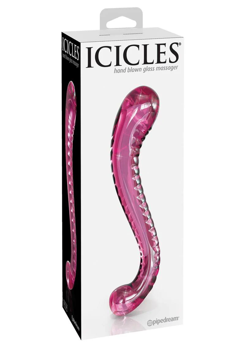 Icicles No 69 Textured G-Spot Glass Probe - Image 3