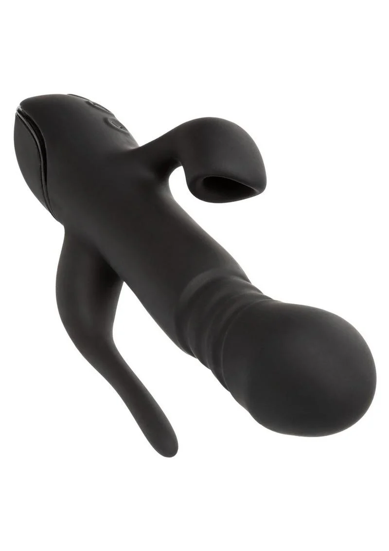 III Triple Euphoria Rechargeable Silicone Stimulating Vibrator - Image 3
