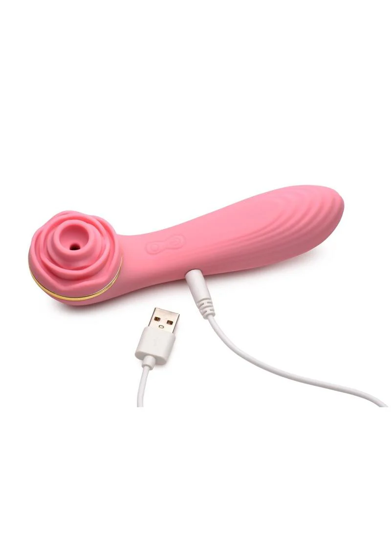 Inmi Bloomgasm Passion Petals 10x Rechargeable Silicone Rose Clitoral Stimulator - Image 4