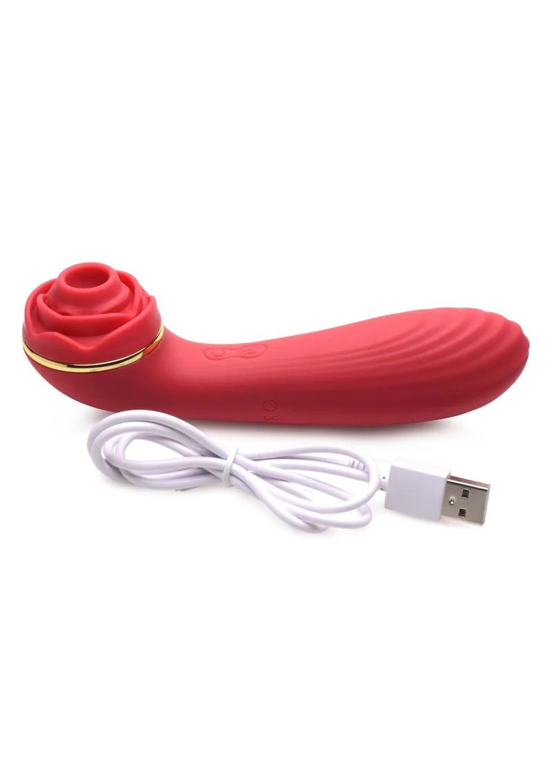 Inmi Bloomgasm Passion Petals 10x Rechargeable Silicone Rose Clitoral Stimulator - Image 6