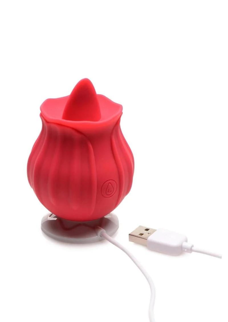 Inmi Bloomgasm Wild Violet Rechargeable Silicone 10x Licking Stimulator - Image 4
