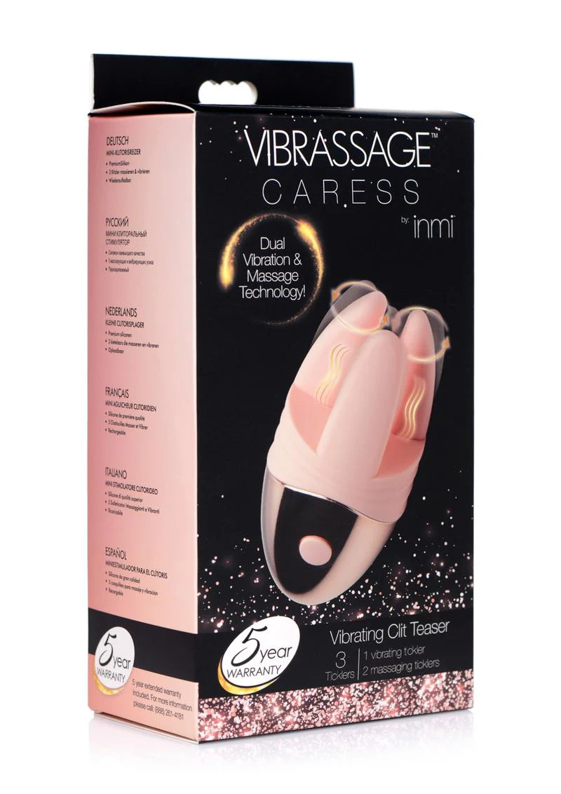 Inmi Vibrassage Caress Dual Vibrating Silicone Clit Teaser - Image 2