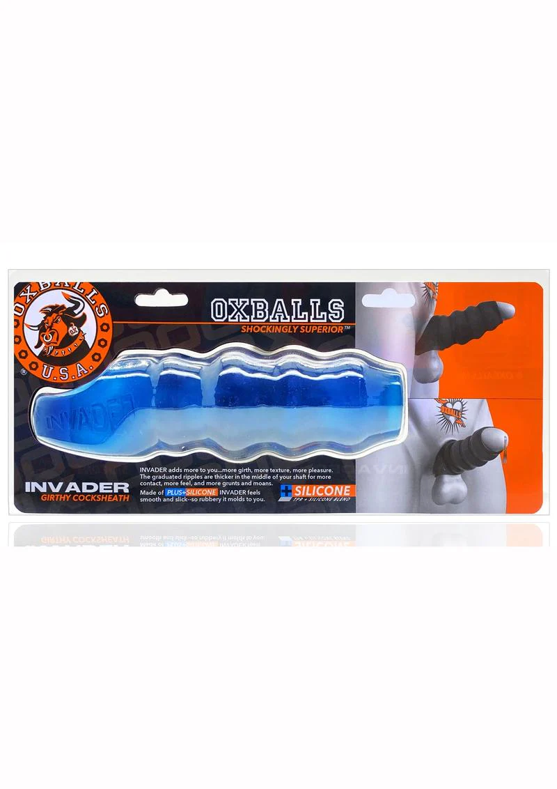 Invader Rippled Open-Ended Silicone Cocksheath Extender - Image 7