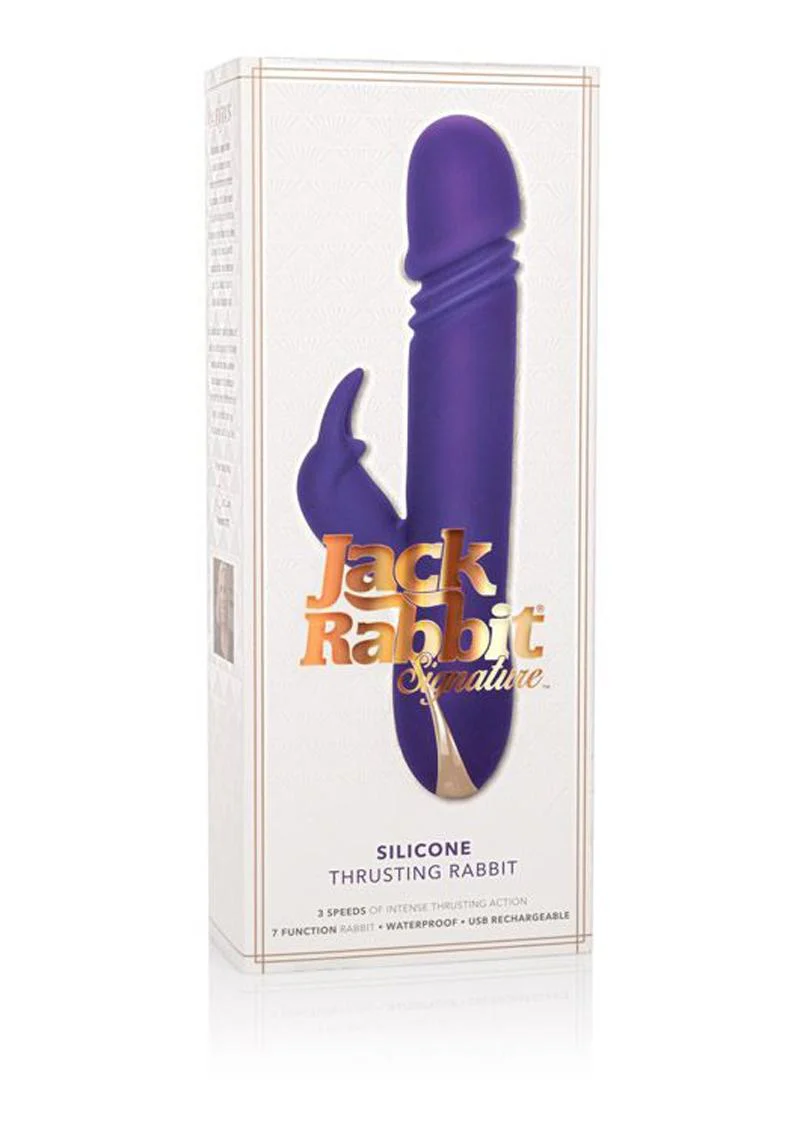 Jack Rabbit Signature Silicone Thrusting Rabbit Rechargeable Vibrator - Image 2