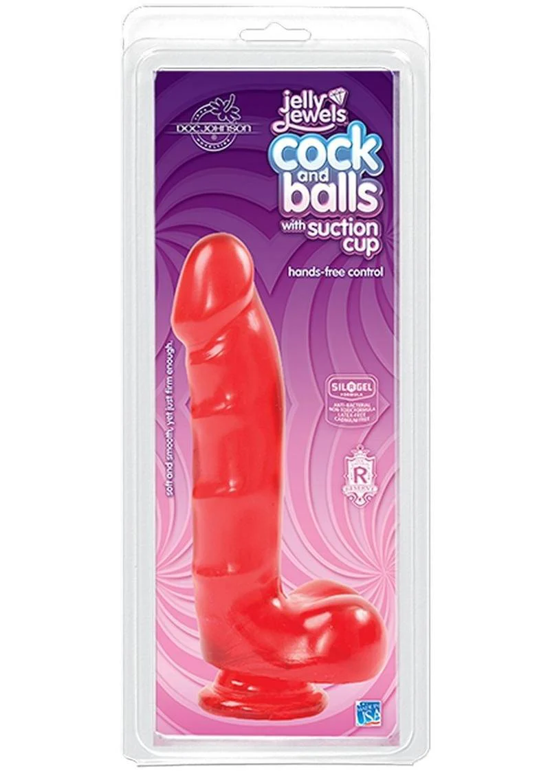 Jelly Jewels Dildo with Balls - Image 10