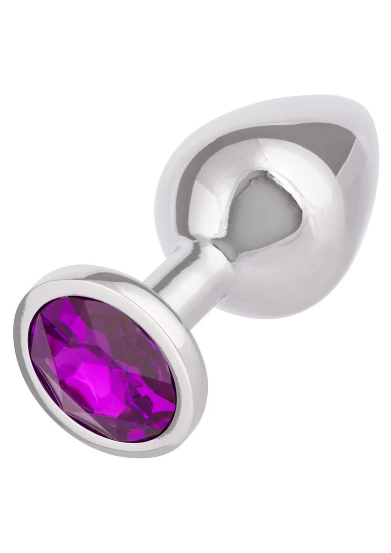 Jewel Amethyst Aluminum Anal Plug - Image 2