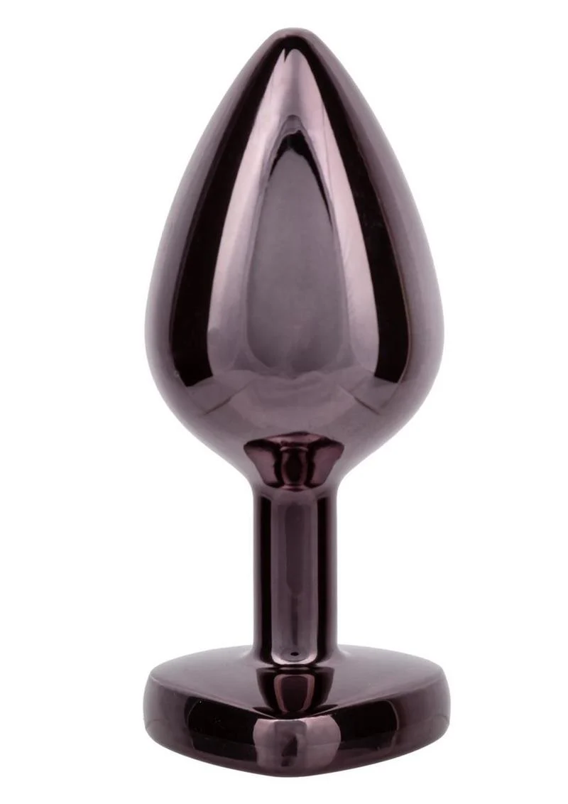 Jewel Black Diamond Heart Anal Plug