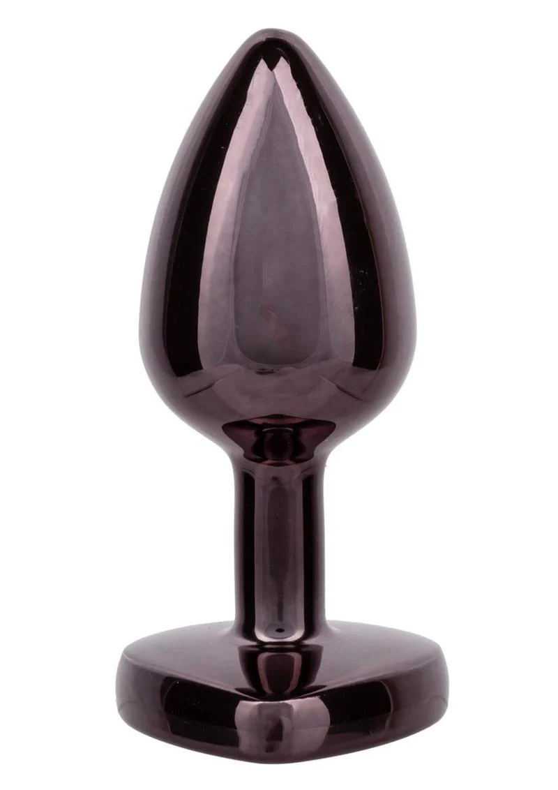 Jewel Black Diamond Heart Anal Plug - Image 2