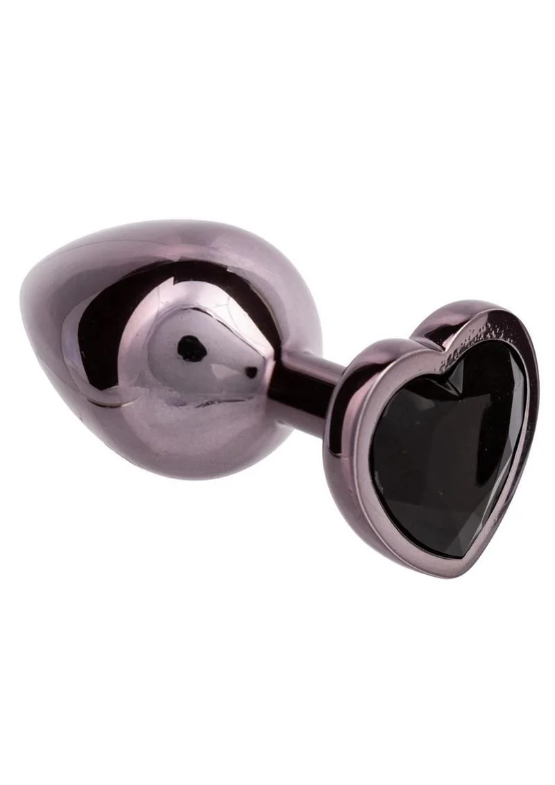 Jewel Black Diamond Heart Anal Plug - Image 4