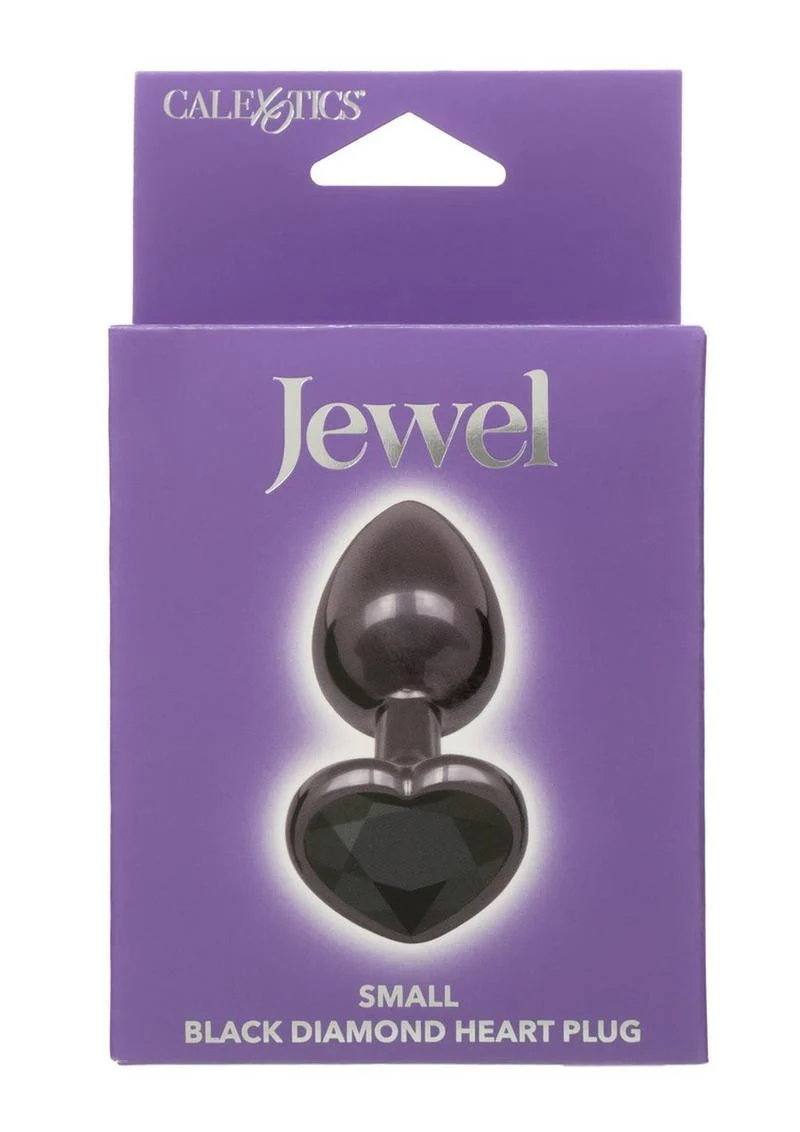 Jewel Black Diamond Heart Anal Plug - Image 6