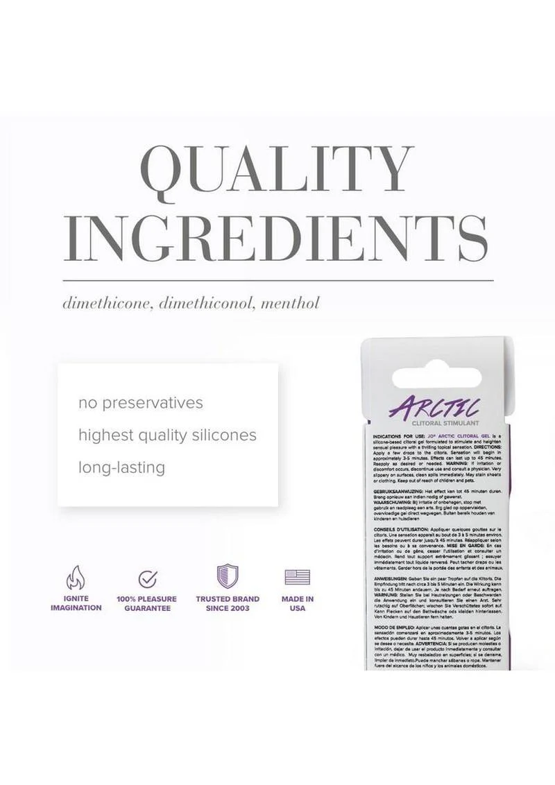 JO Artic Silicone Clitoral Stimulant Gel - Image 2