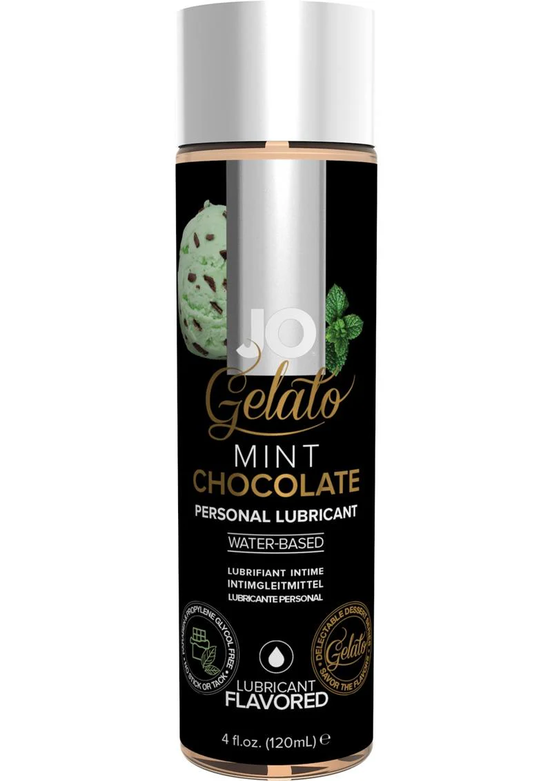 JO Gelato Water Based Flavored Lubricant Mint Chocolate - Image 2