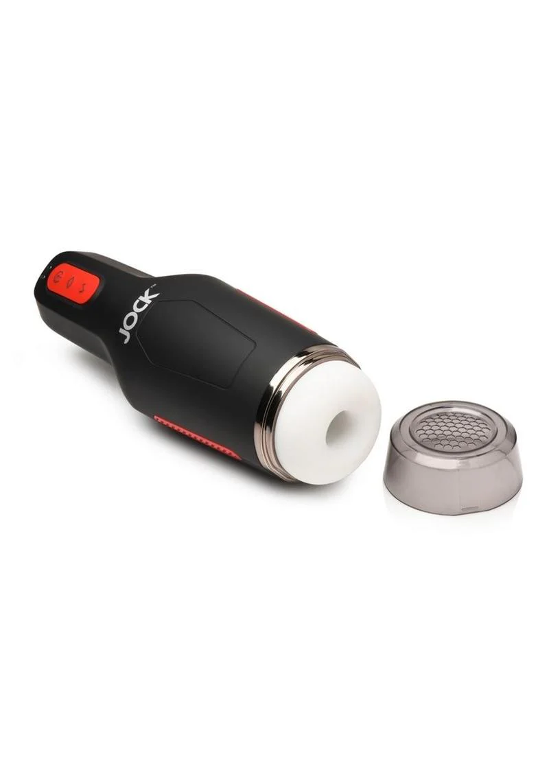 Jock 15x Sucking and Vibrating Rechargeable Masturbator - Image 3