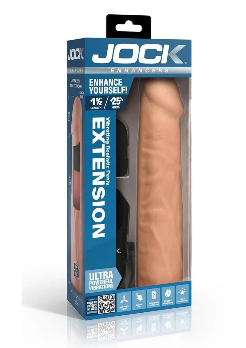 Jock Enhancers Vibrating Penis Extension Sleeve with Remote Control - Image 10