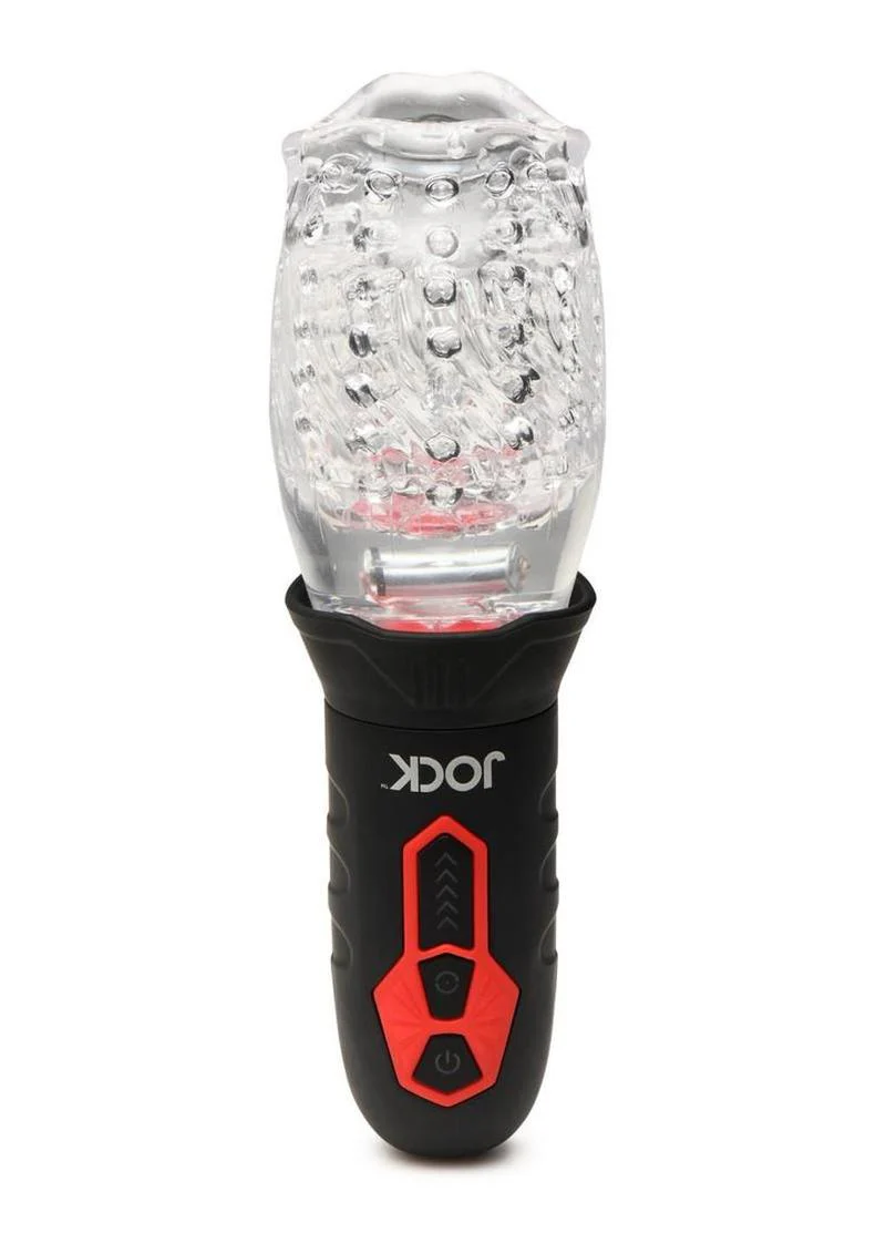 Jock Spinning and Vibrating Rechargeable Masturbator