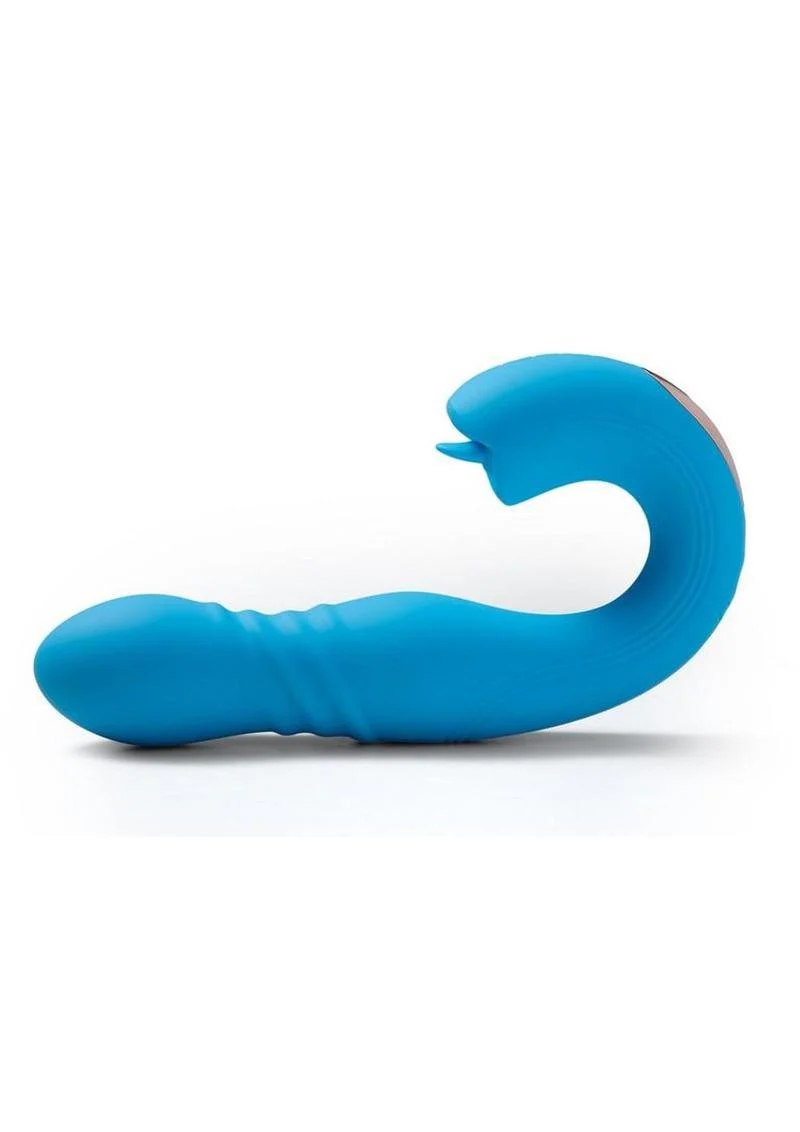 Joi Thrust 2 Pressure Sensing App Controlled Thrusting G-Spot Silicone Rechargeable Vibrator and Tongue Clit Licker - Image 3