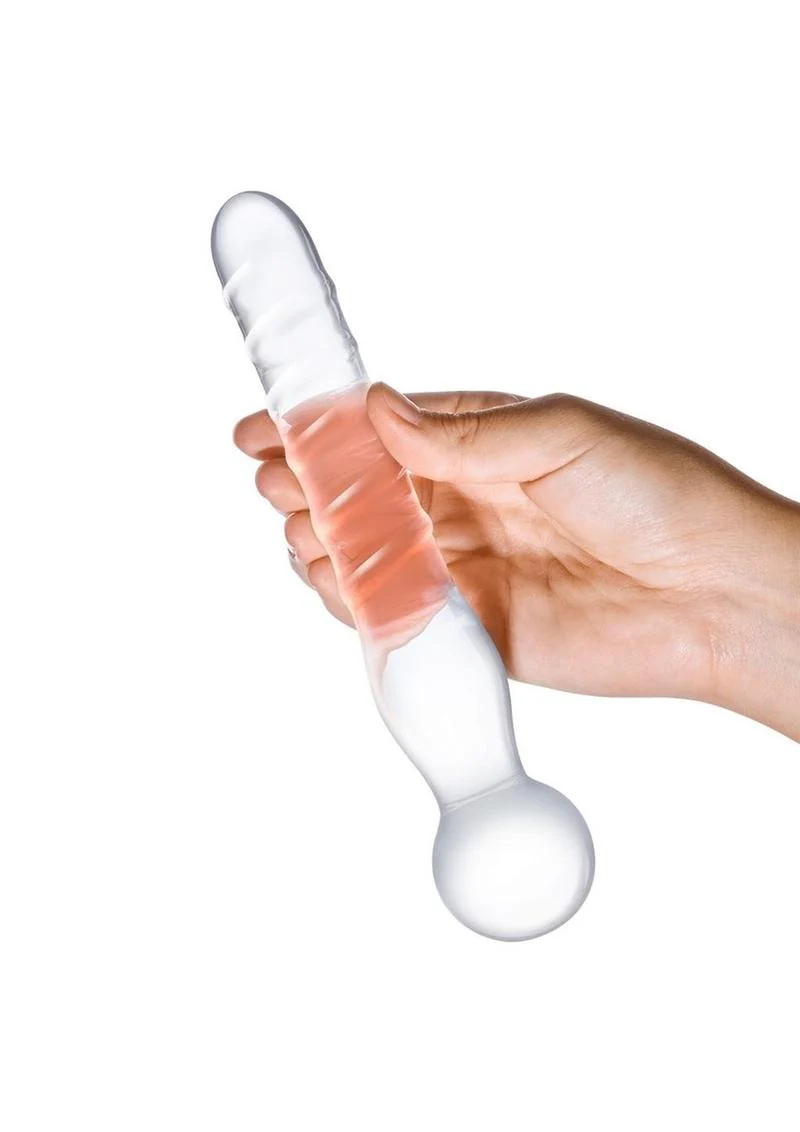 Joystick Textured Glass Dildo - Image 4