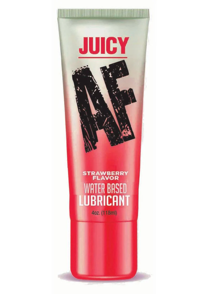 Juicy AF Water Based Flavored Lubricant Strawberry - Image 4