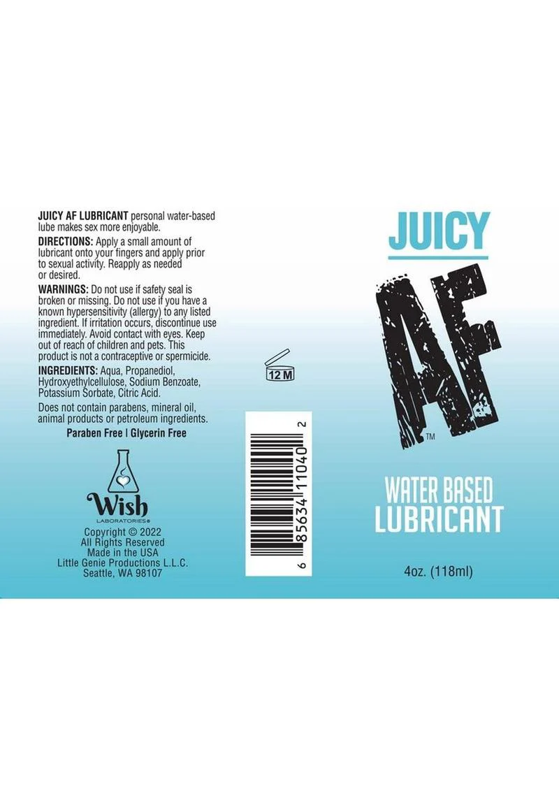 Juicy AF Water Based Lubricant - Image 2