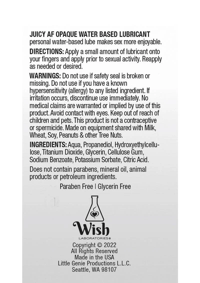 Juicy AF Water Based Opaque Lubricant - Image 2