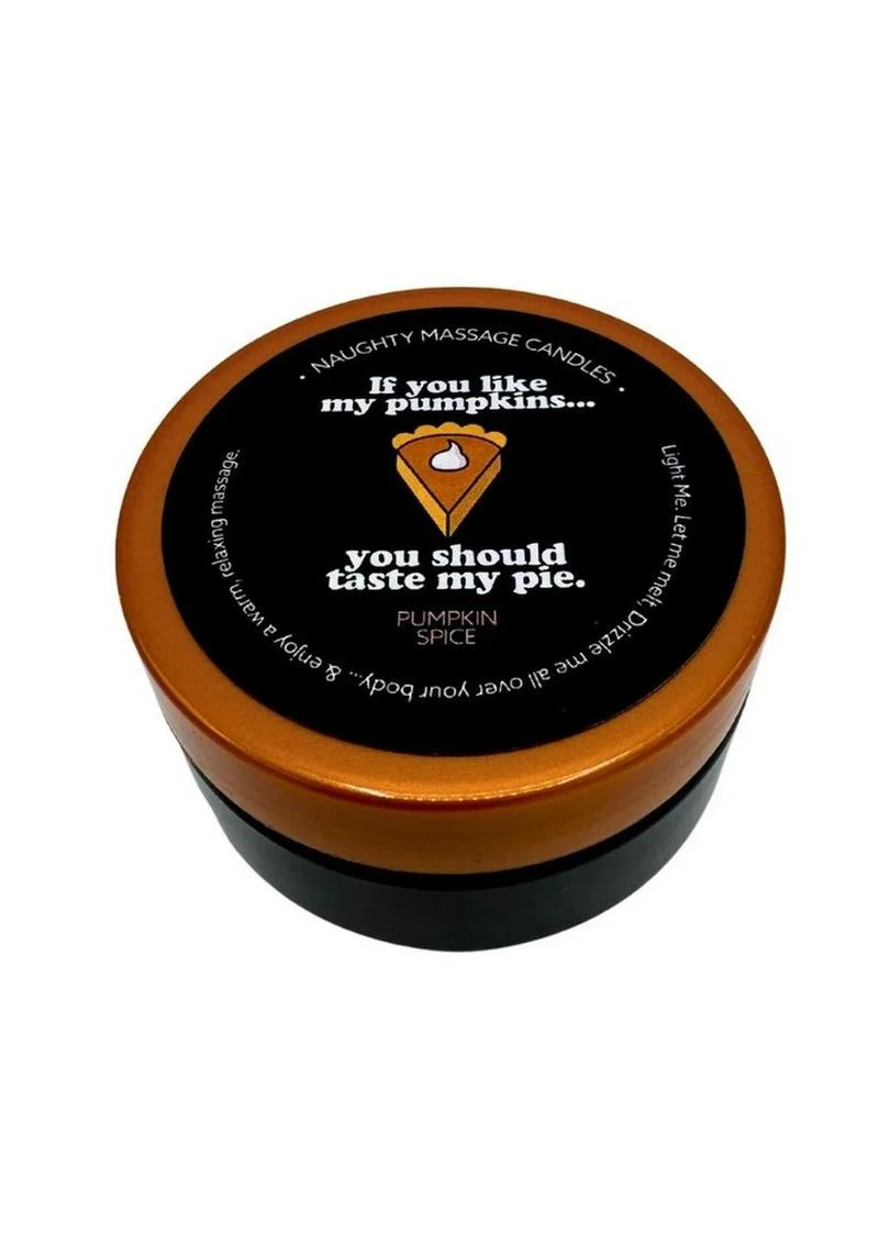 Kama Sutra Halloween Mini Massage Candle 1oz Taste My Pie - Pumpkin Spice - Image 2