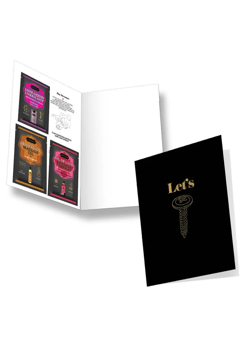 Kama Sutra Naughty Notes Let's Screw Greeting Card - Image 2